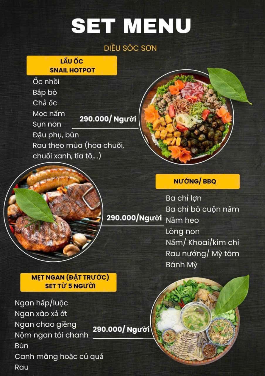 Diều Sóc Sơn菜单 - 套餐