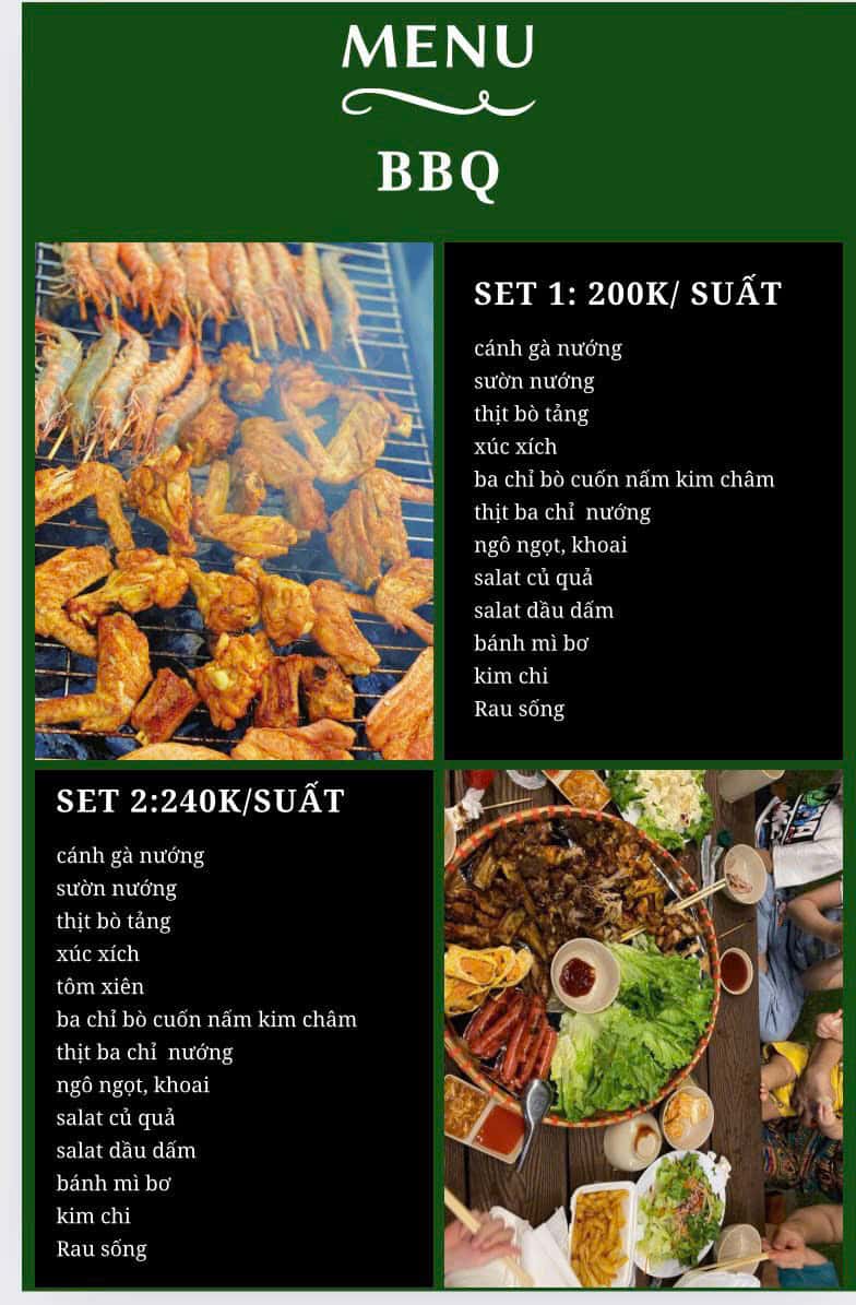 Menu nướng BBQ