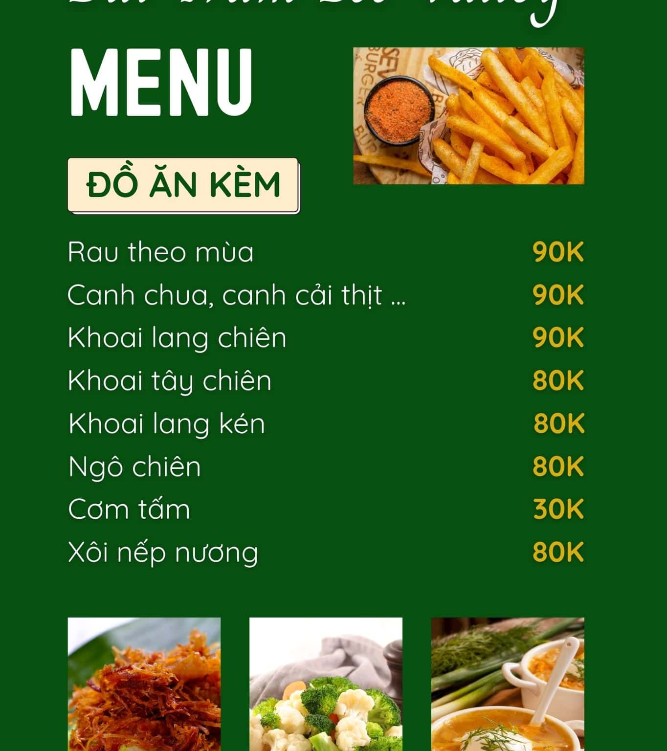 Các món ăn kèm (mâm 6)
