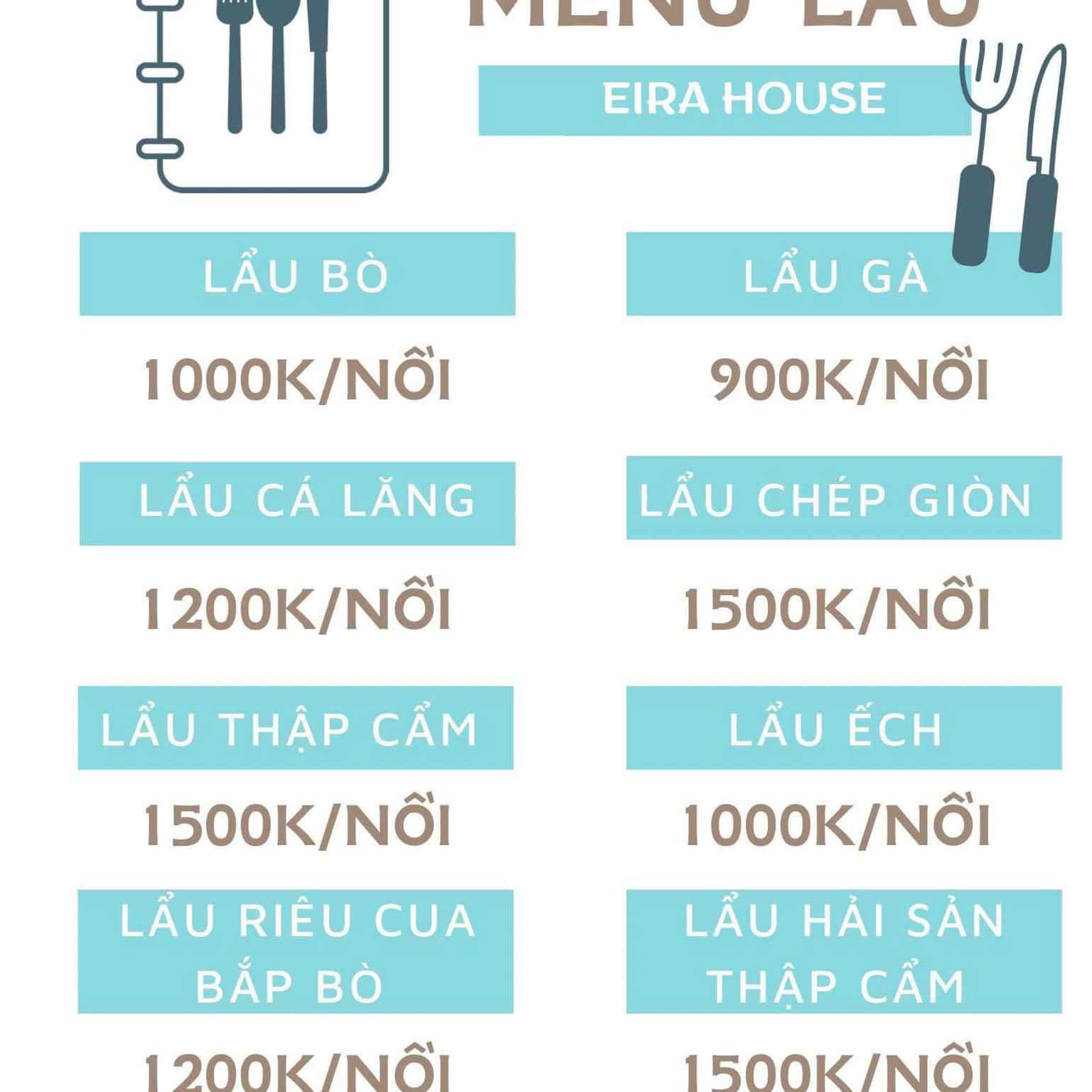 Menu lẩu