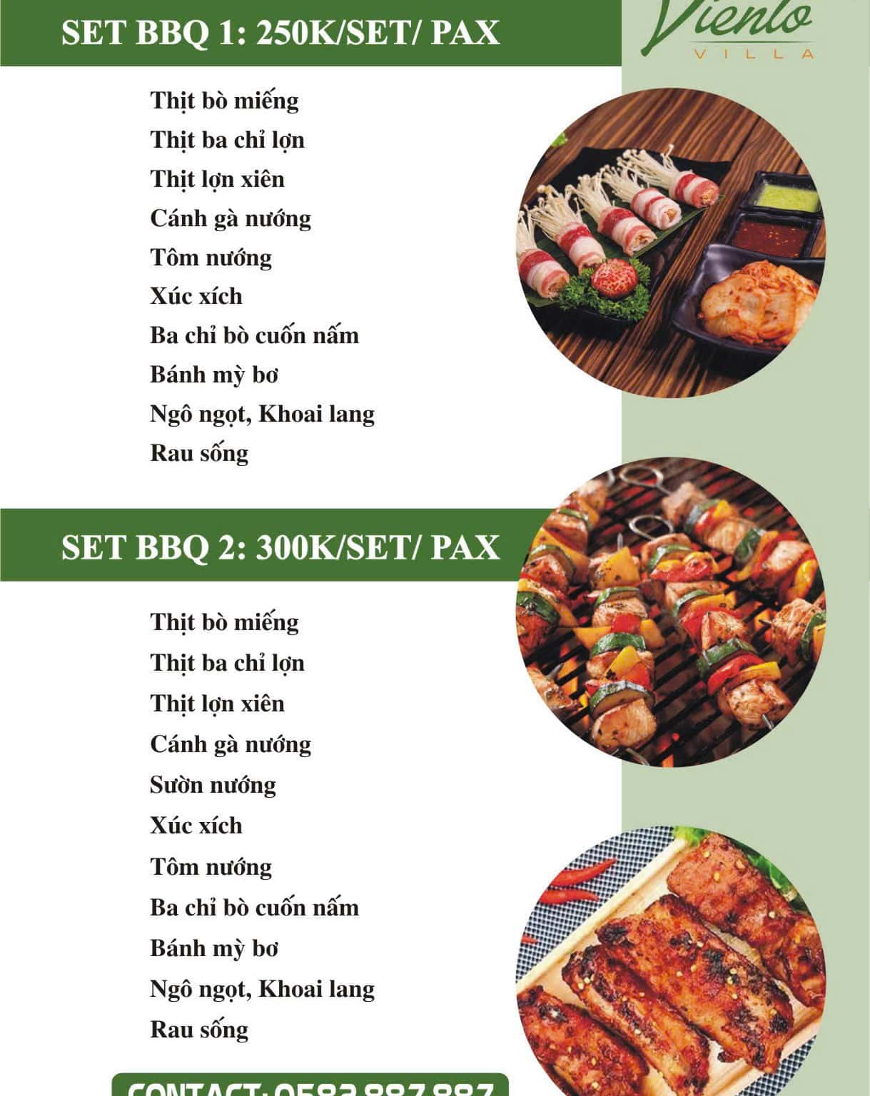 Menu BBQ và lẩu
