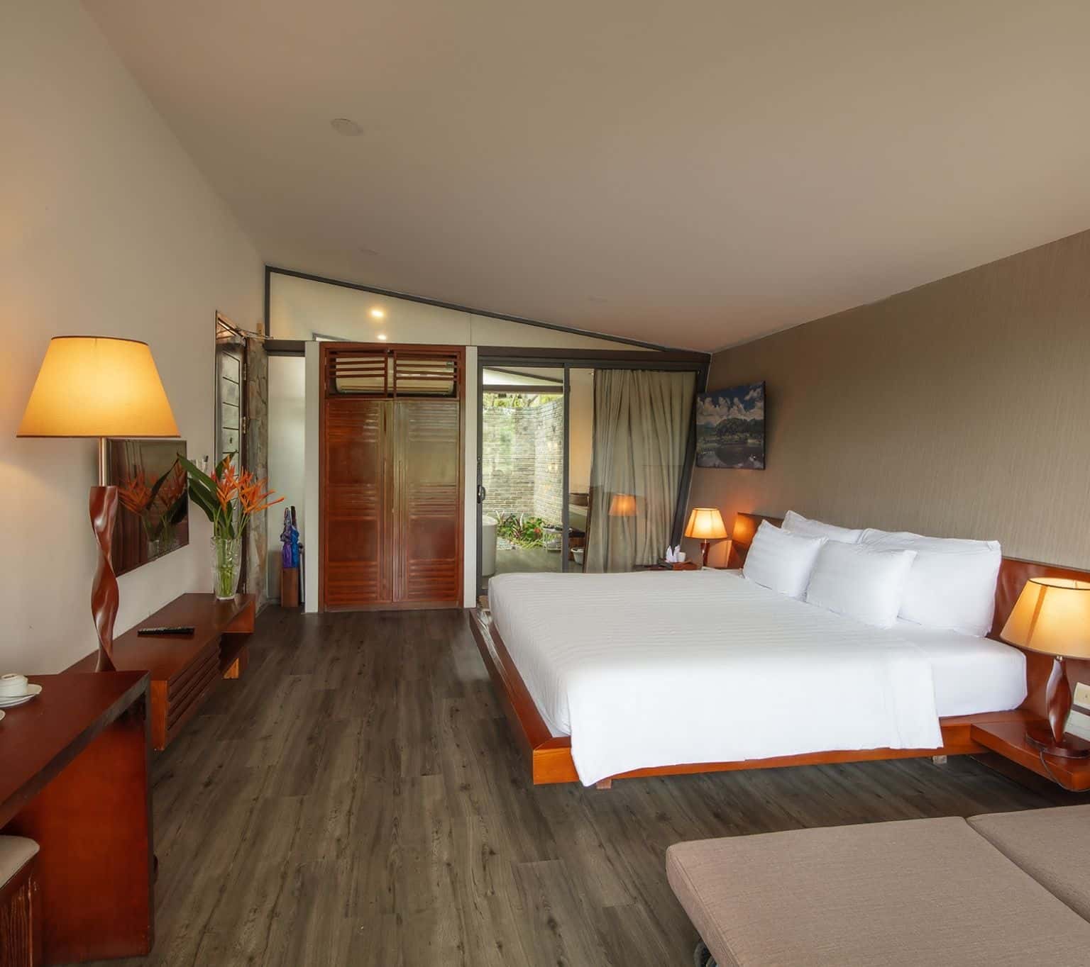 Lake-view bedroom