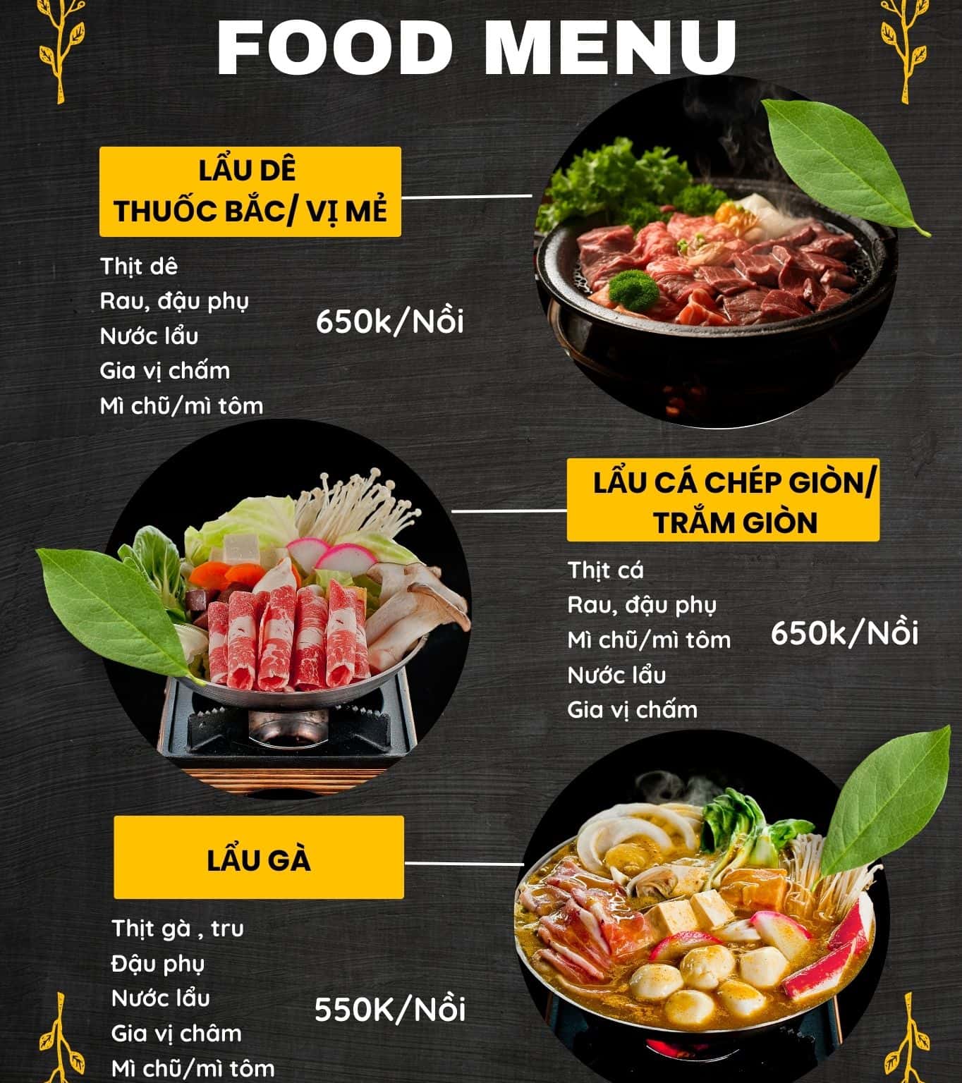 Hotpot Menu