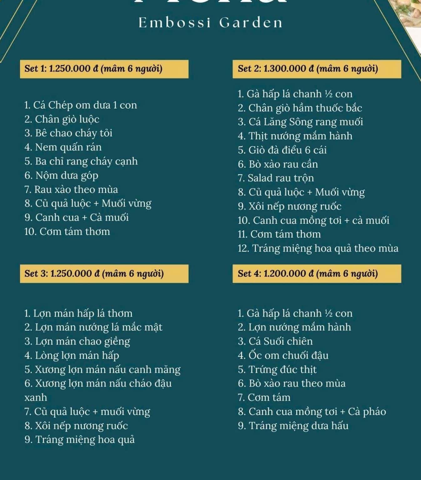 Menu mâm
