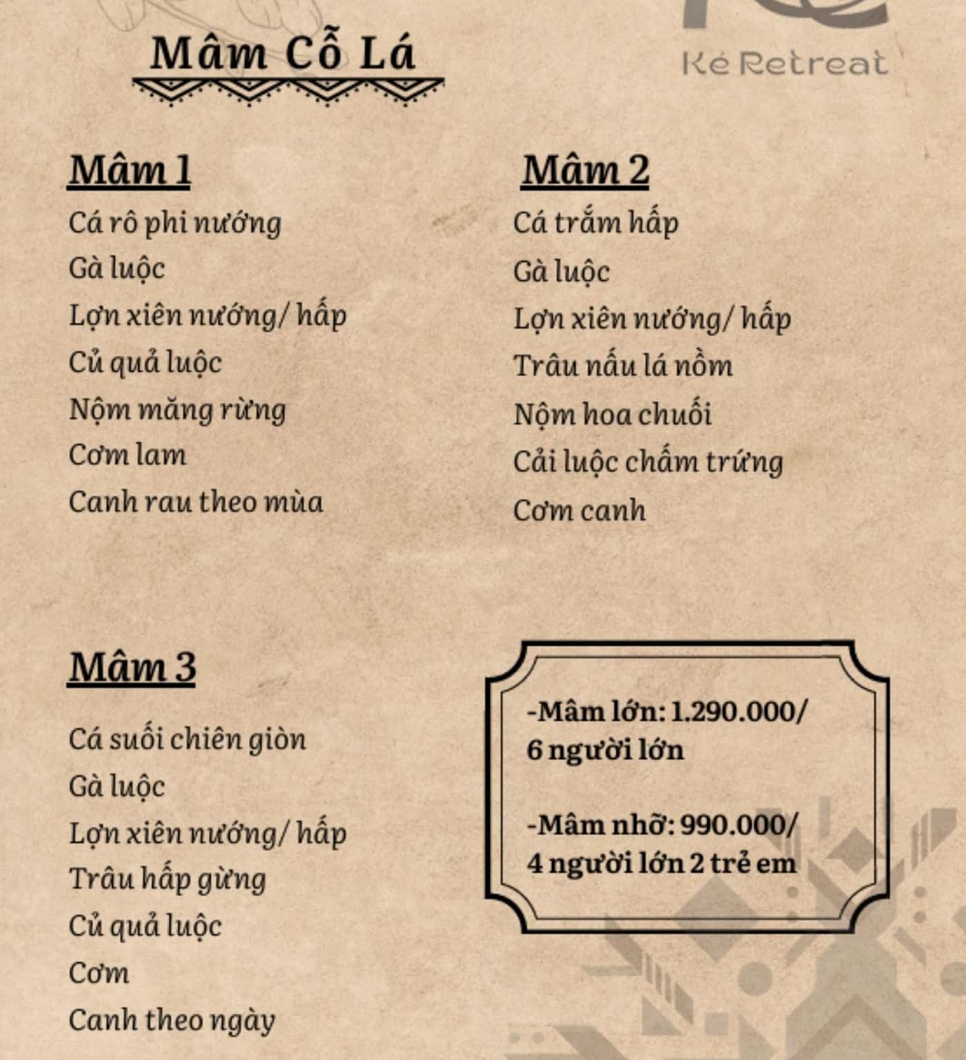 Mâm Cỗ Lá