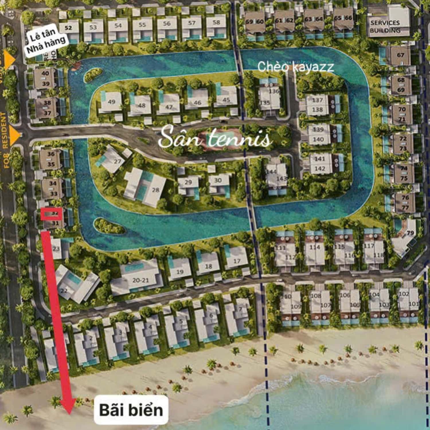 Villa 32 (View sông) - Sanctuary Hồ Tràm, Vũng Tàu — ảnh 3