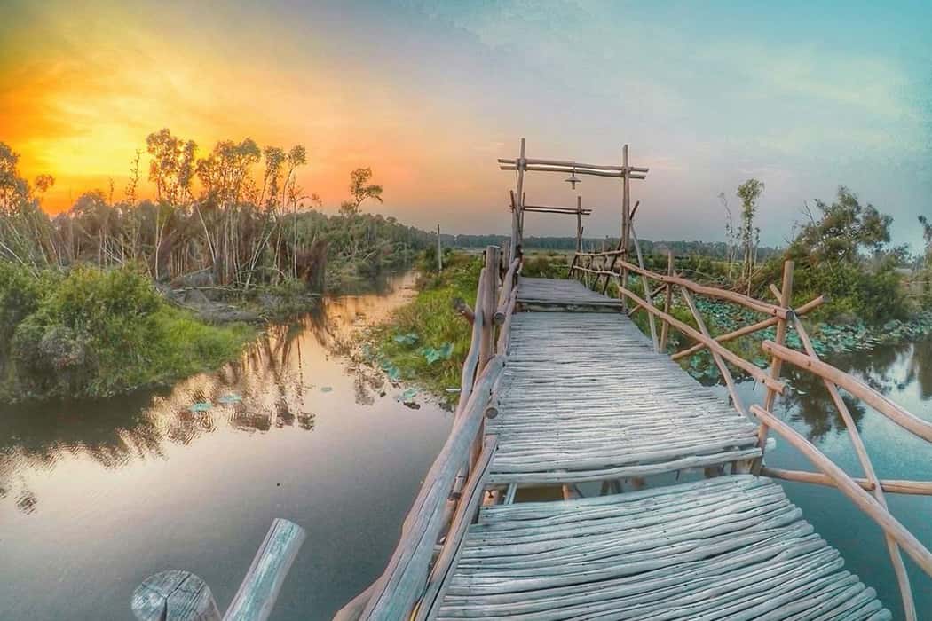 Mùa thu ở Làng nổi Tân Lập