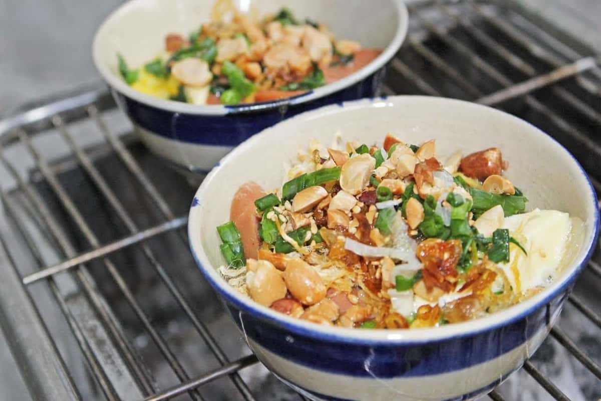 Trứng cút đút than với phô mai
