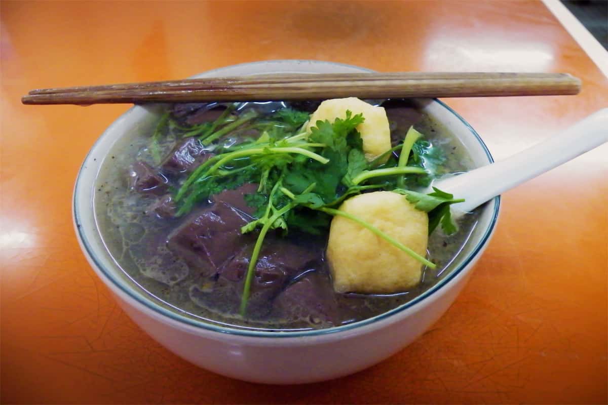 Súp huyết vịt