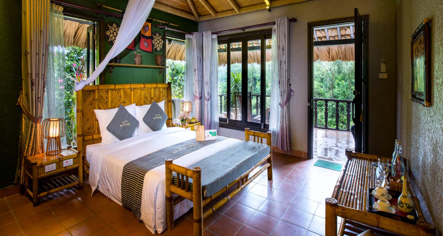 Phòng ngủ Mai Châu Ecolodge