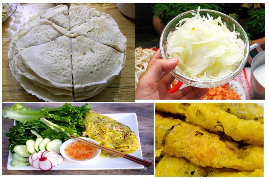 Nguyên liệu tươi ngon giúp hương vị bánh xèo thêm ngon miệng