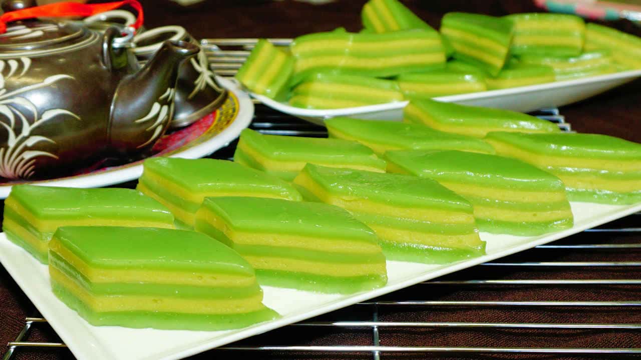 Khmer Layer Cake with Coconut Cream