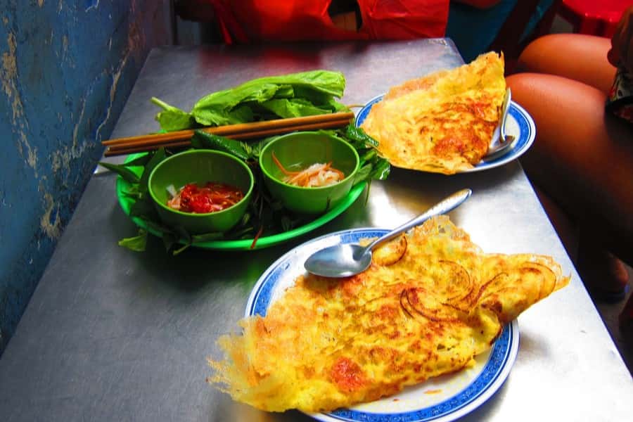 Bánh xèo là món ăn nhiều người yêu thích