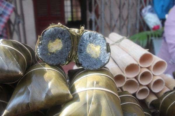 Bánh chưng đen Mường Lò