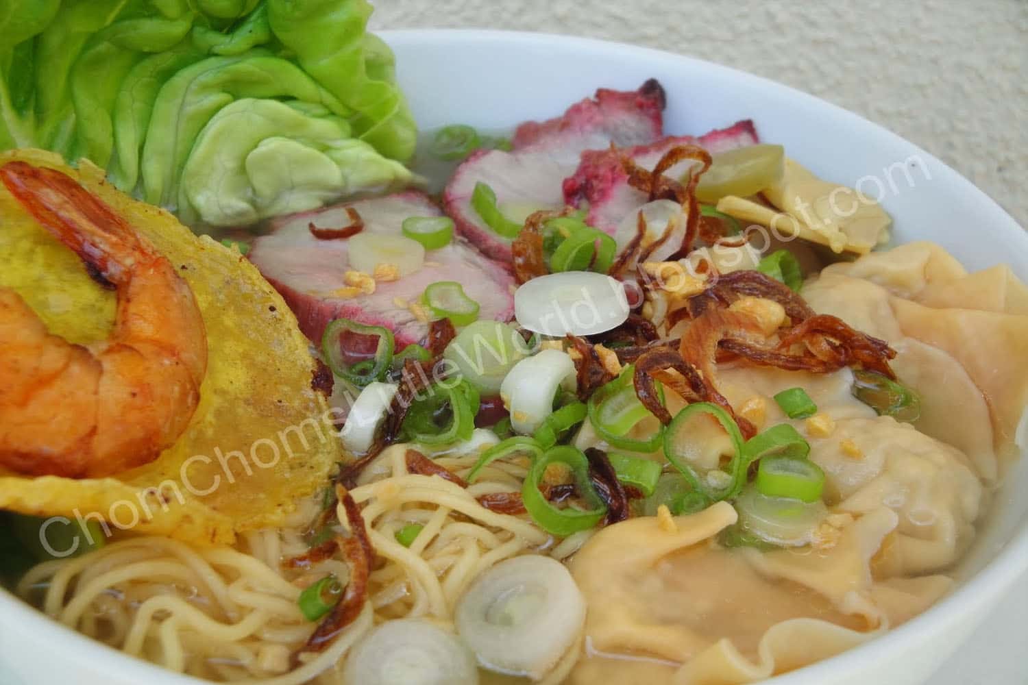 Hoành thánh thoạt nhìn qua có hình dạng giống như sủi cảo hay chiếc bánh bao mini