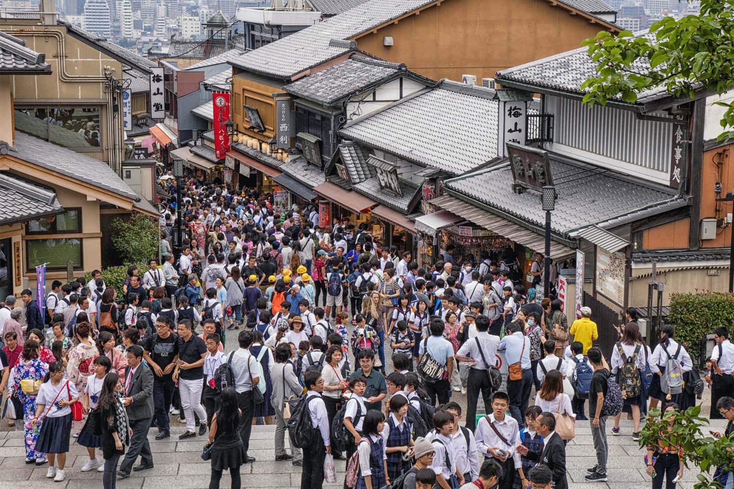 Một Kyoto rất đông đúc