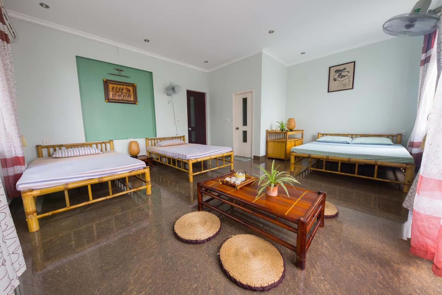 Phòng ngủ Bamboo Homestay