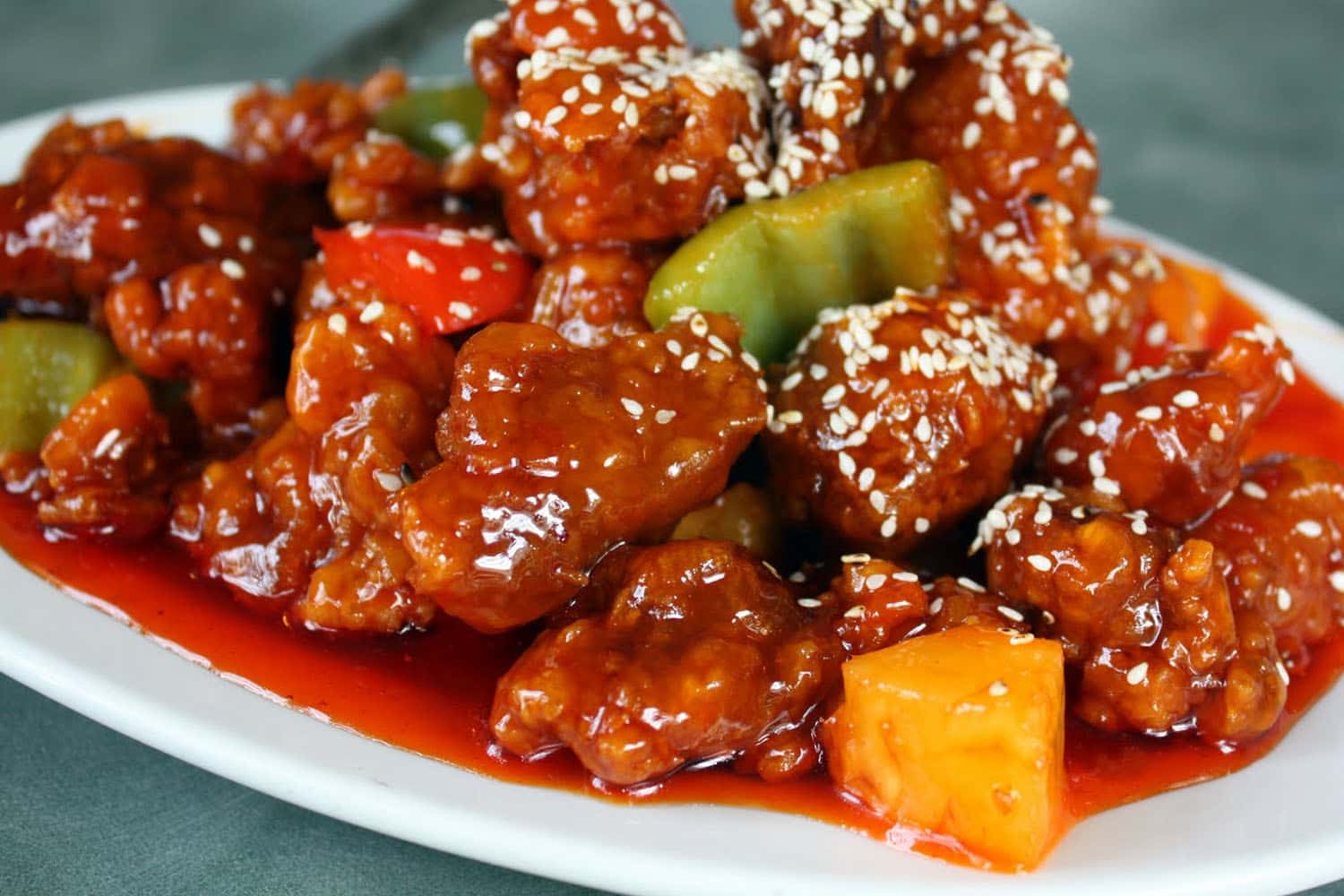 Sweet and sour pork fillet