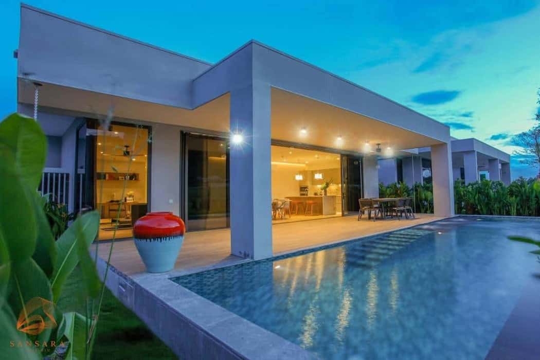 Biệt thự hồ bơi 3 phòng ngủ sang trọng trên sân gôn