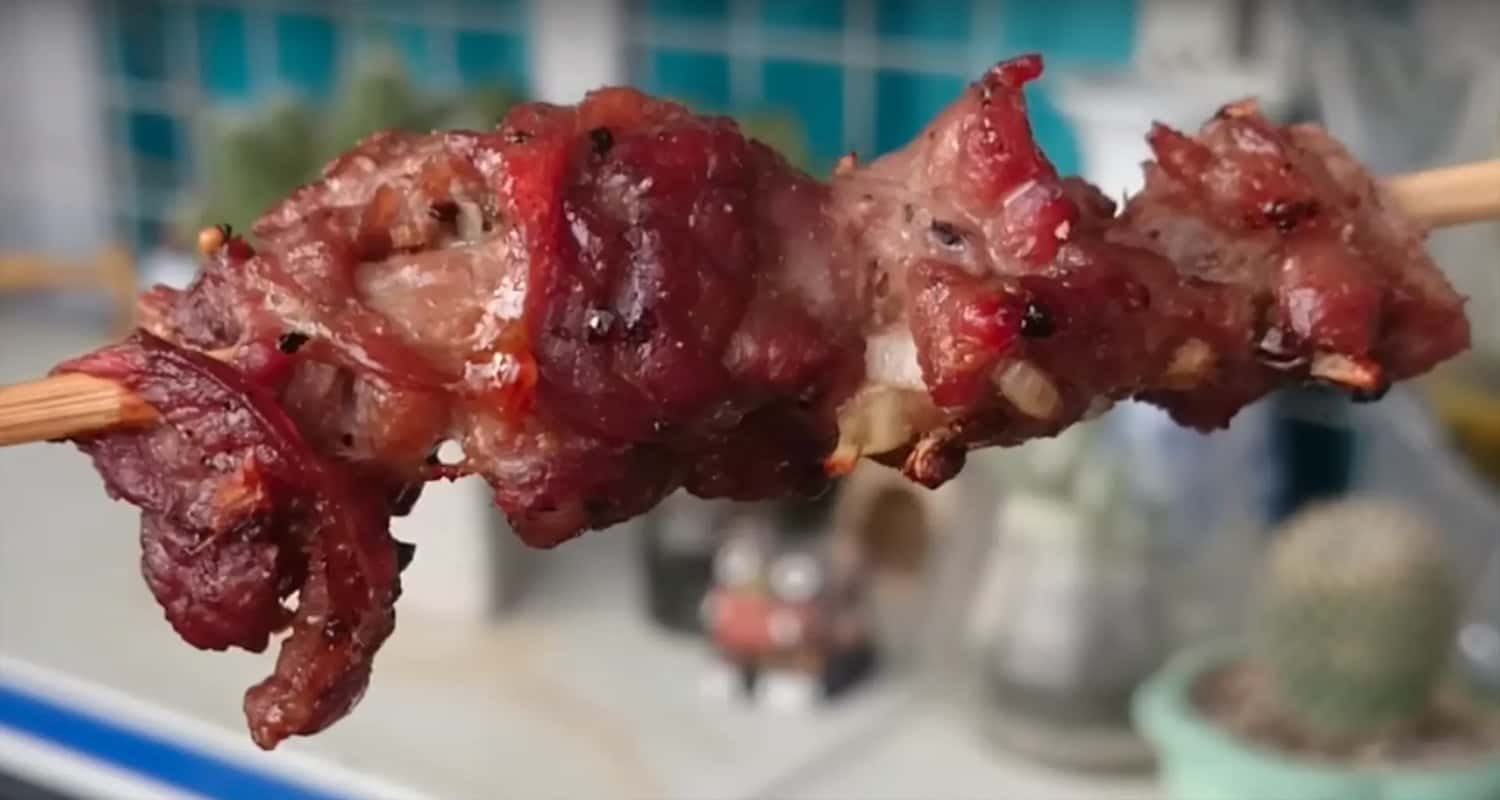 Thịt lợn bản nướng mắc khén