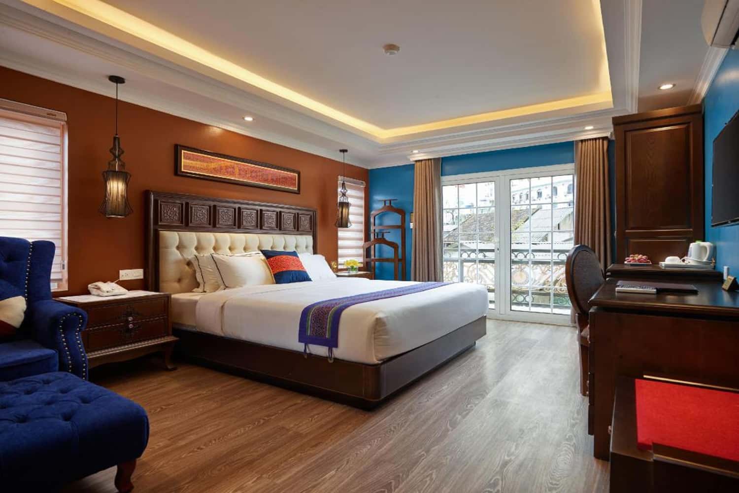 Các phòng nghỉ ở Eden Boutique là điểm nhấn đặc sắc nhưng cực kỳ hài hòa với không khí ở Sapa