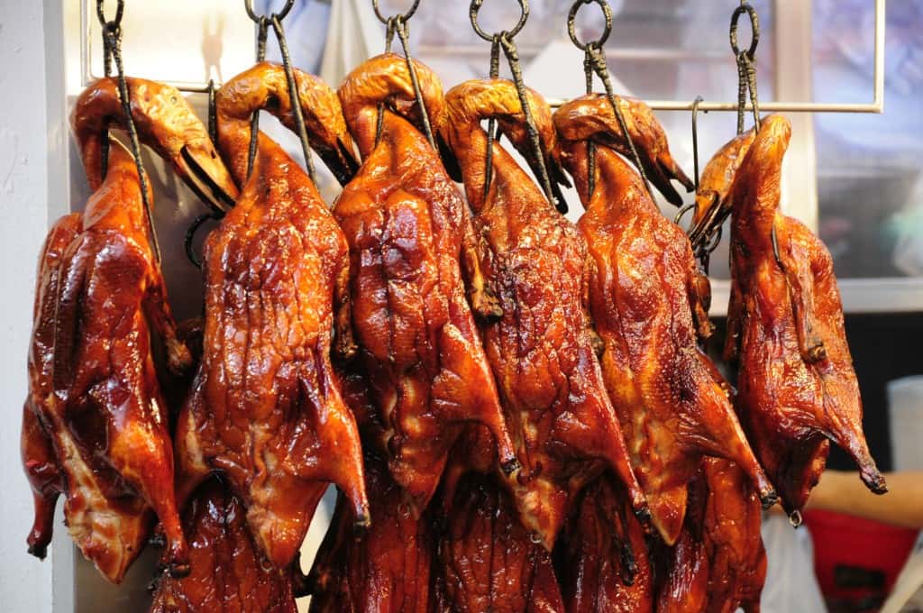 Ở Hà Nội hiện nay cũng có vài quán bán vịt quay Bắc Kinh khá ngon miệng