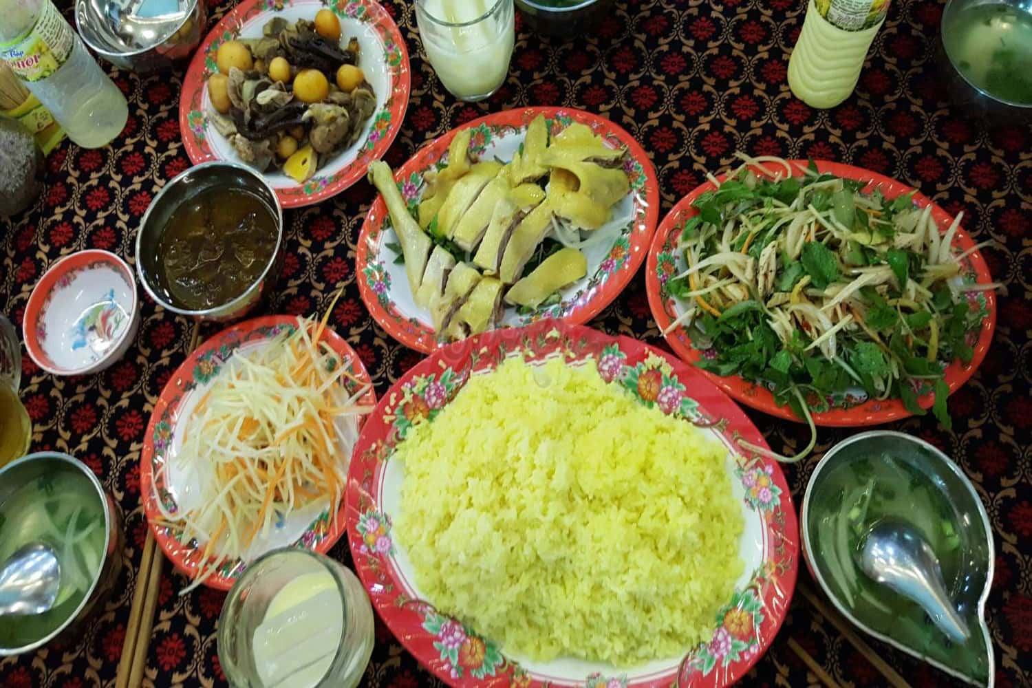 Thành phần cơm gà 