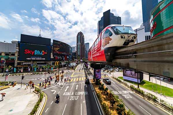 Top 6 phương tiện di chuyển phổ biến tại Malaysia