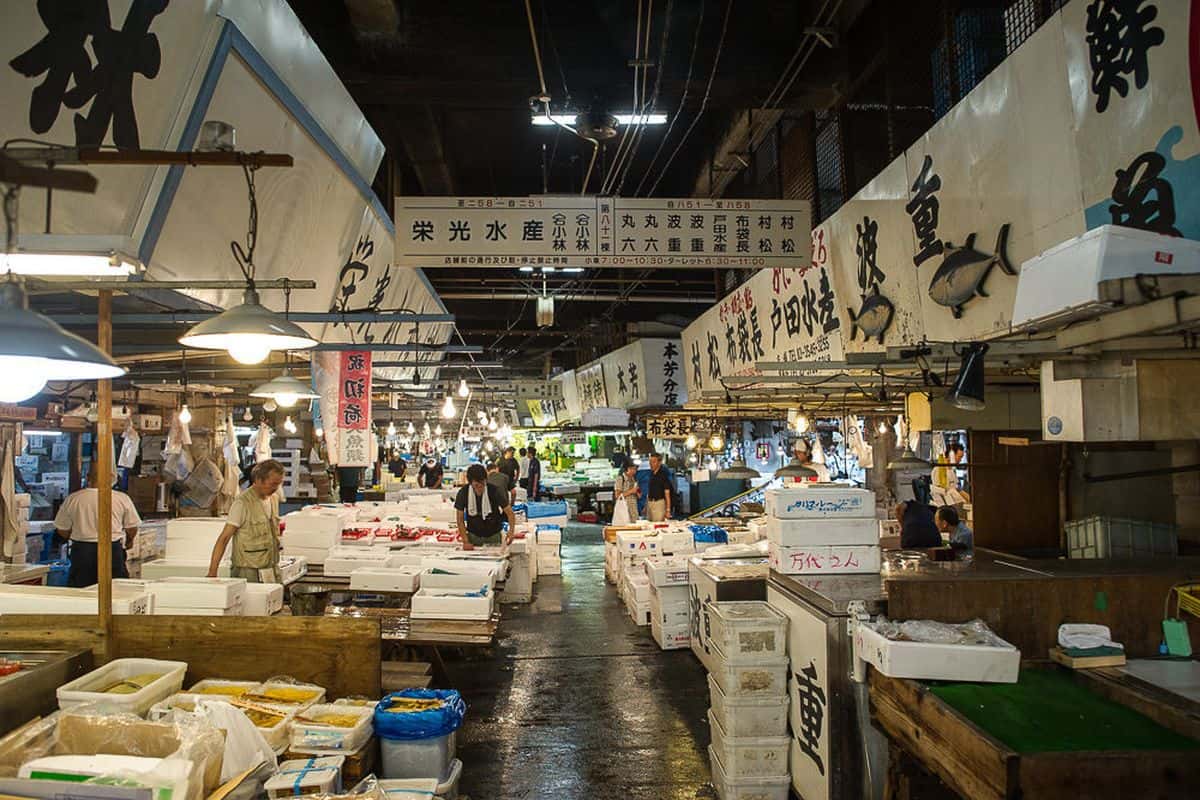chợ cá Tsukiji