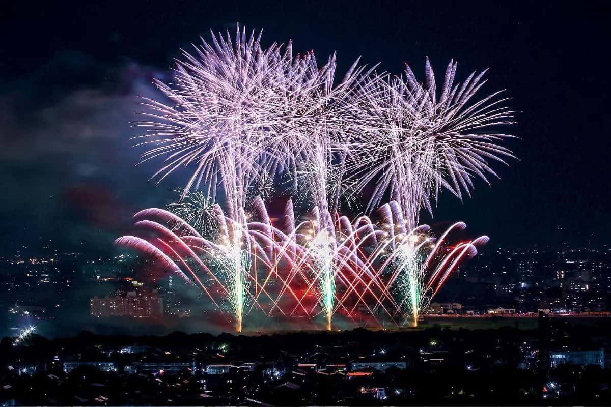 Pháo hoa tại Takasaki Fireworks Matsuri 