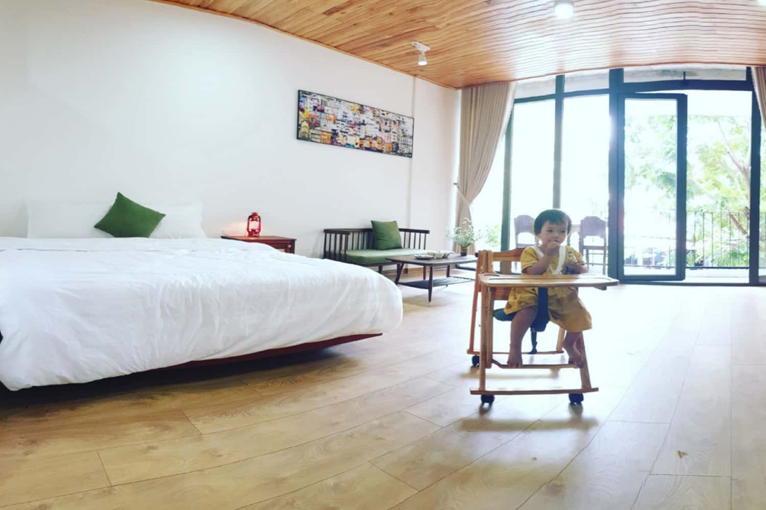 Phòng sinh hoạt ở An Macrobiotic Homestay & Apartment