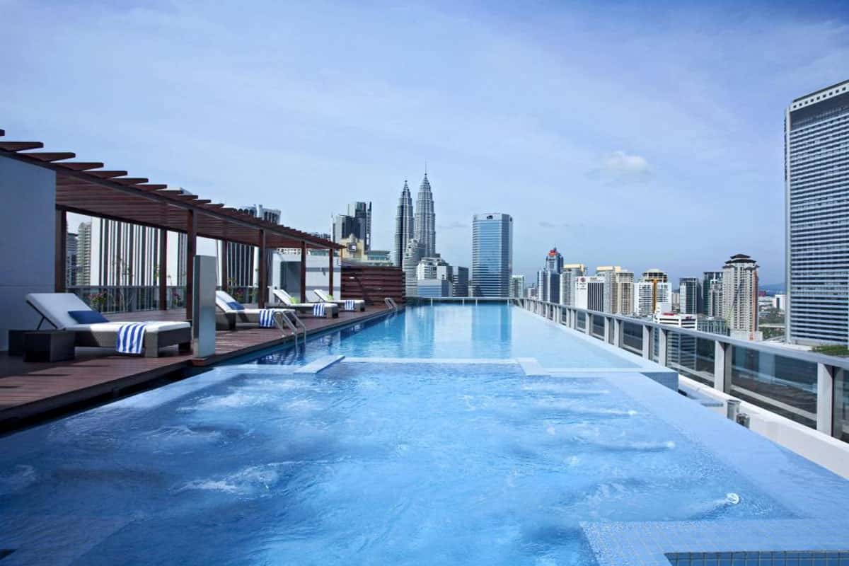  Bể bơi vô cực tại Somerset Ampang Kuala Lumpur