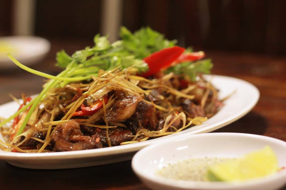 Vịt xào chanh Cao Phong