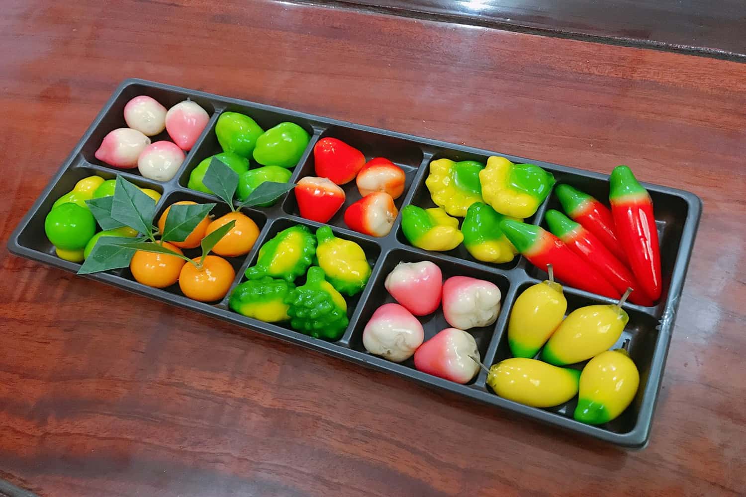 Bánh đậu xanh trái cây