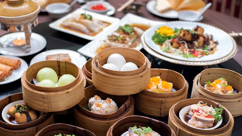 Các món ăn được chế biến rất đẹp mắt
