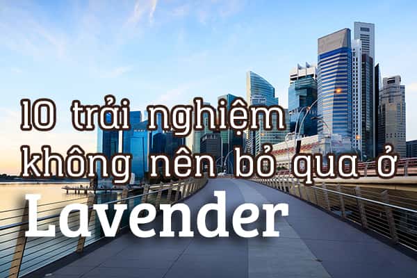 Top 10 trải nghiệm thú vị khu Lavender, Singapore