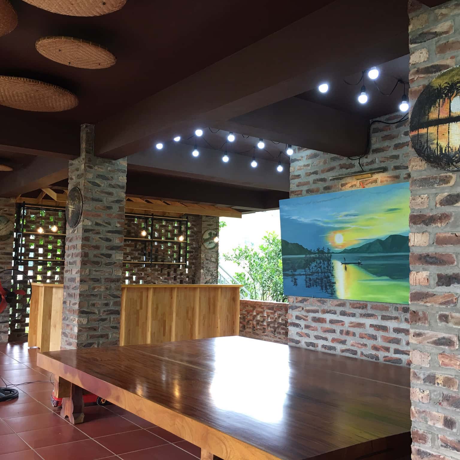 Khu vực ngồi “chơi bài”, “uống rượu” cực chill