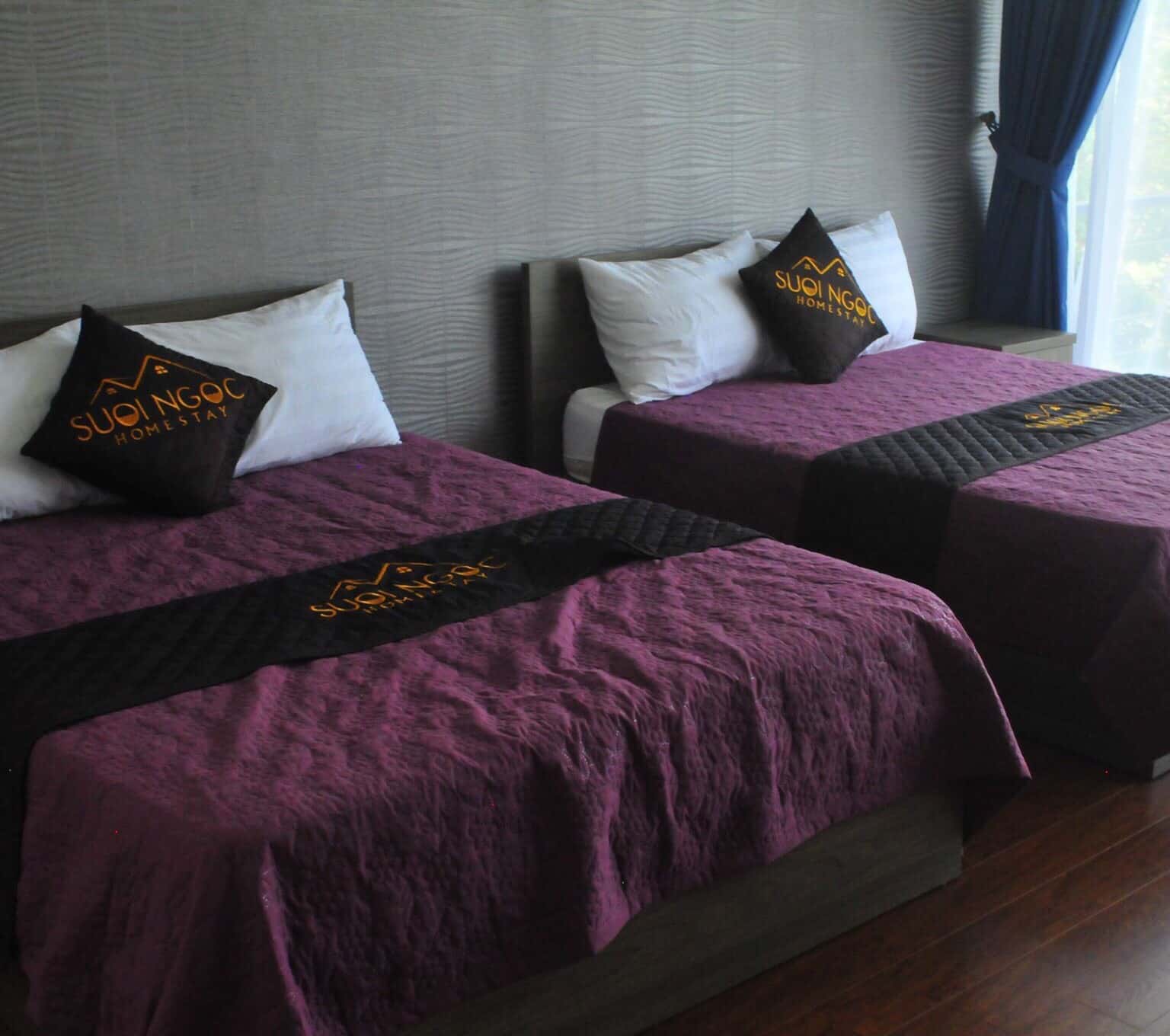 Phòng ngủ tại Suối Ngọc Homestay