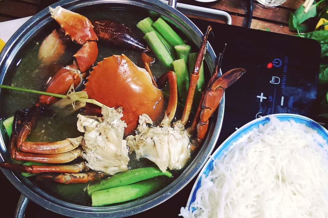 Lẩu cua khôi