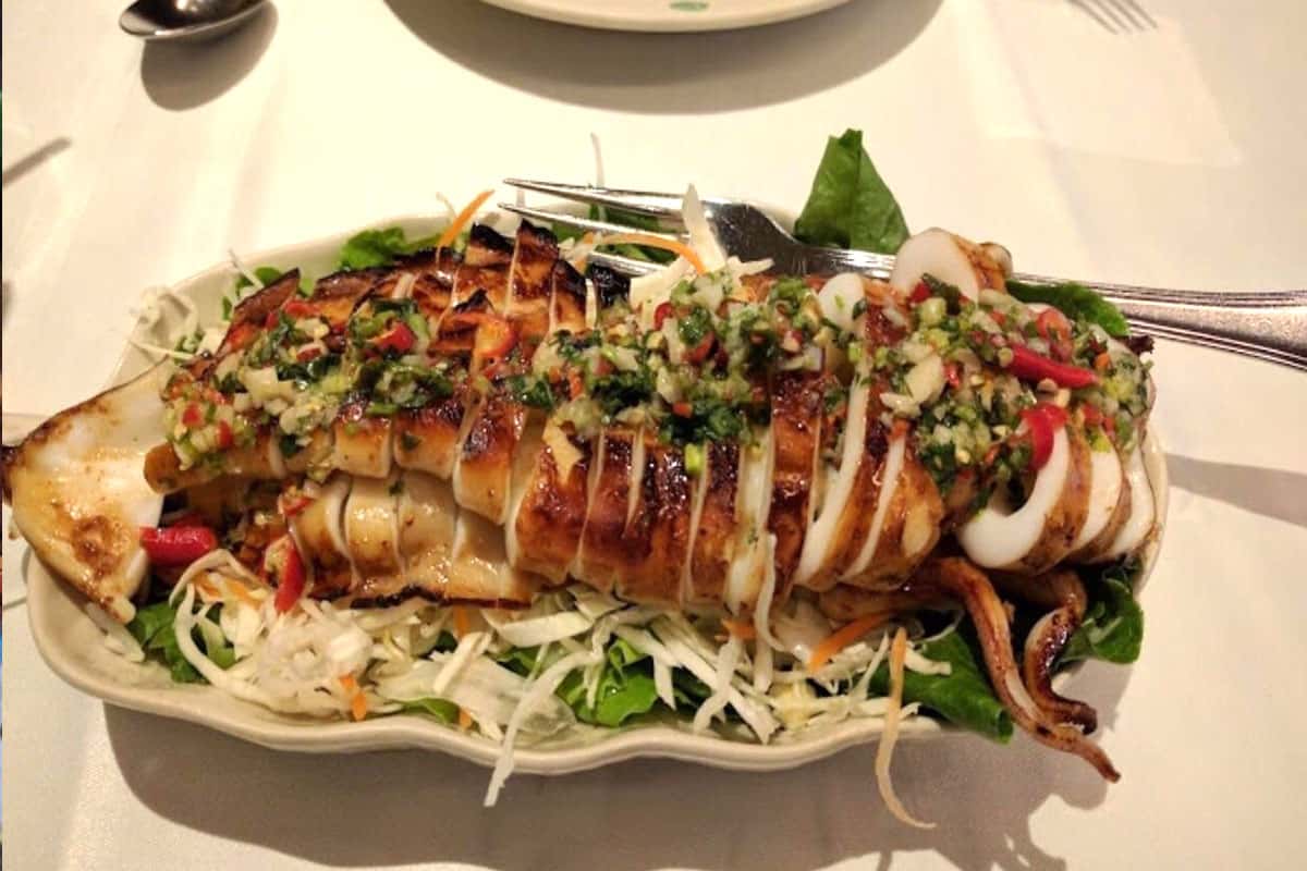 Hải sản nướng kiểu Thái
