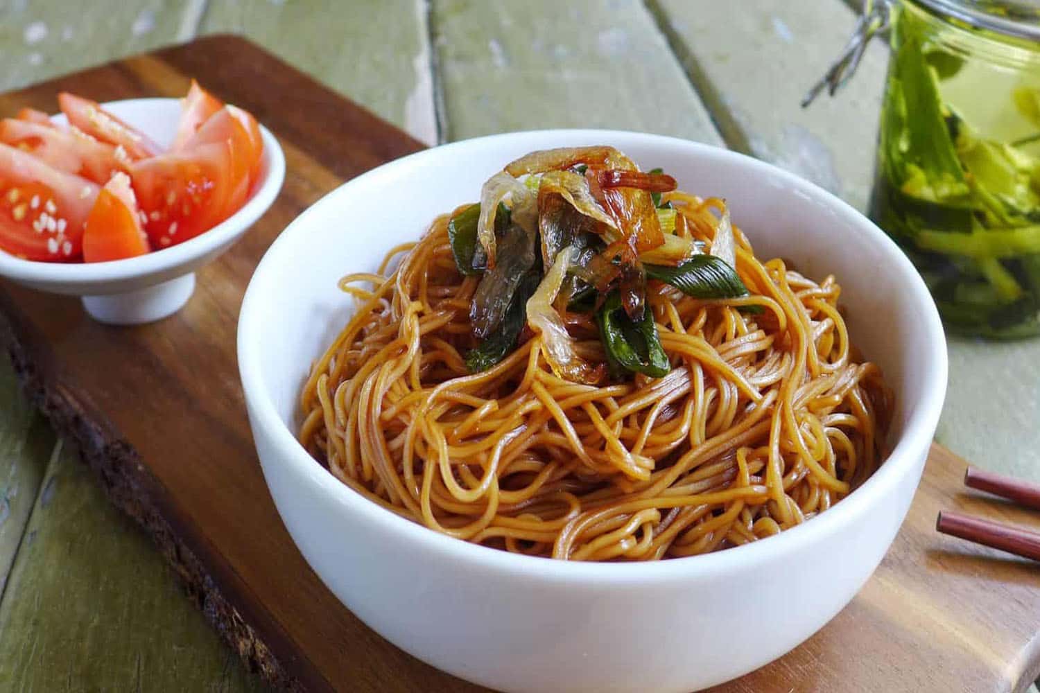 Mì dầu hành lá Thượng Hải