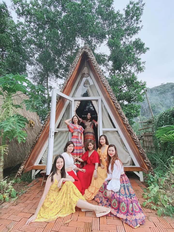 justfly trang an lamia bungalow triangle house ninh binh