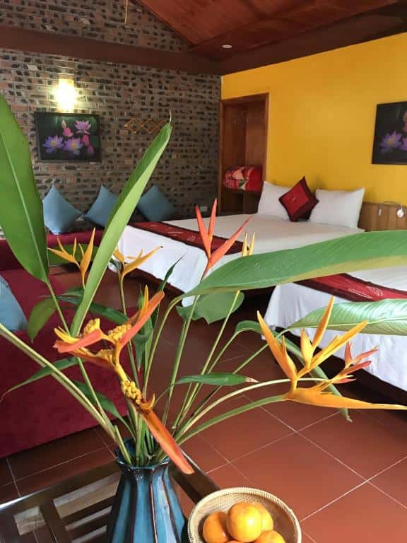 jusfly deluxe bungalow chez loan hotel ninh binh