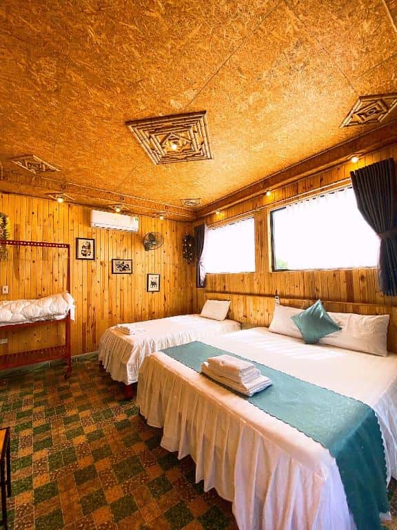 justfly phong luxury 3 nguoi hang mua bamboo homestay