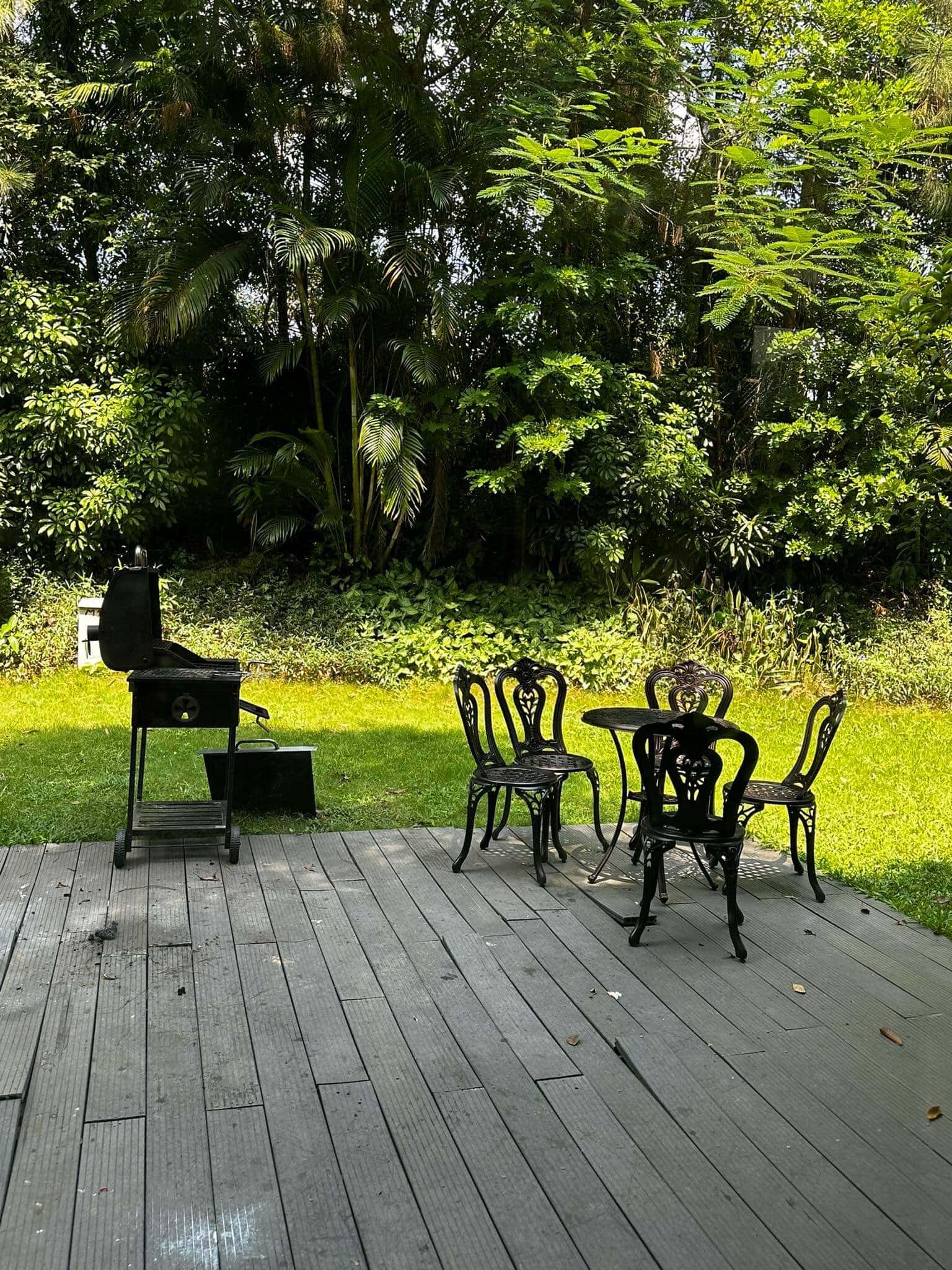 Outdoor tea table
