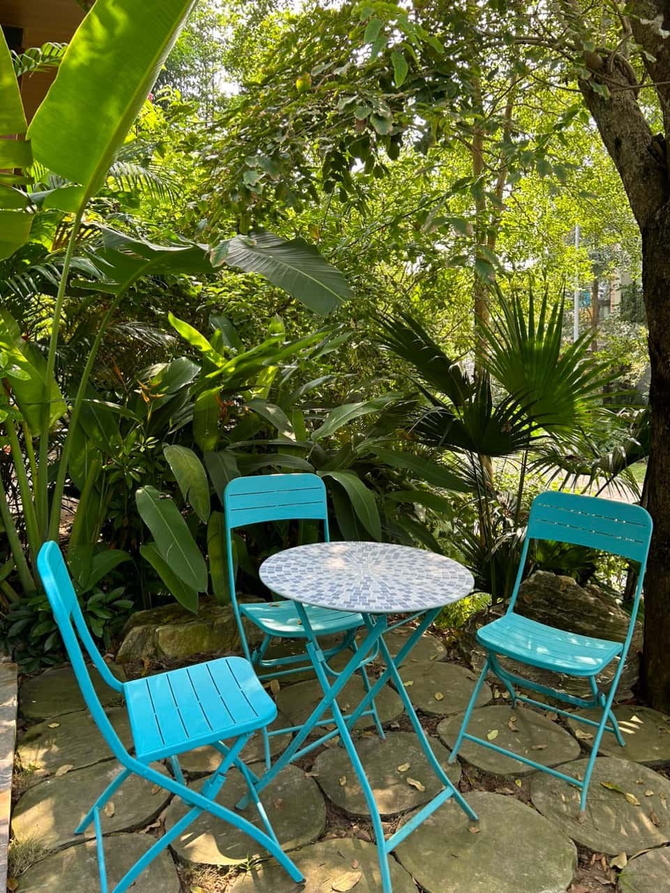 Outdoor tea table