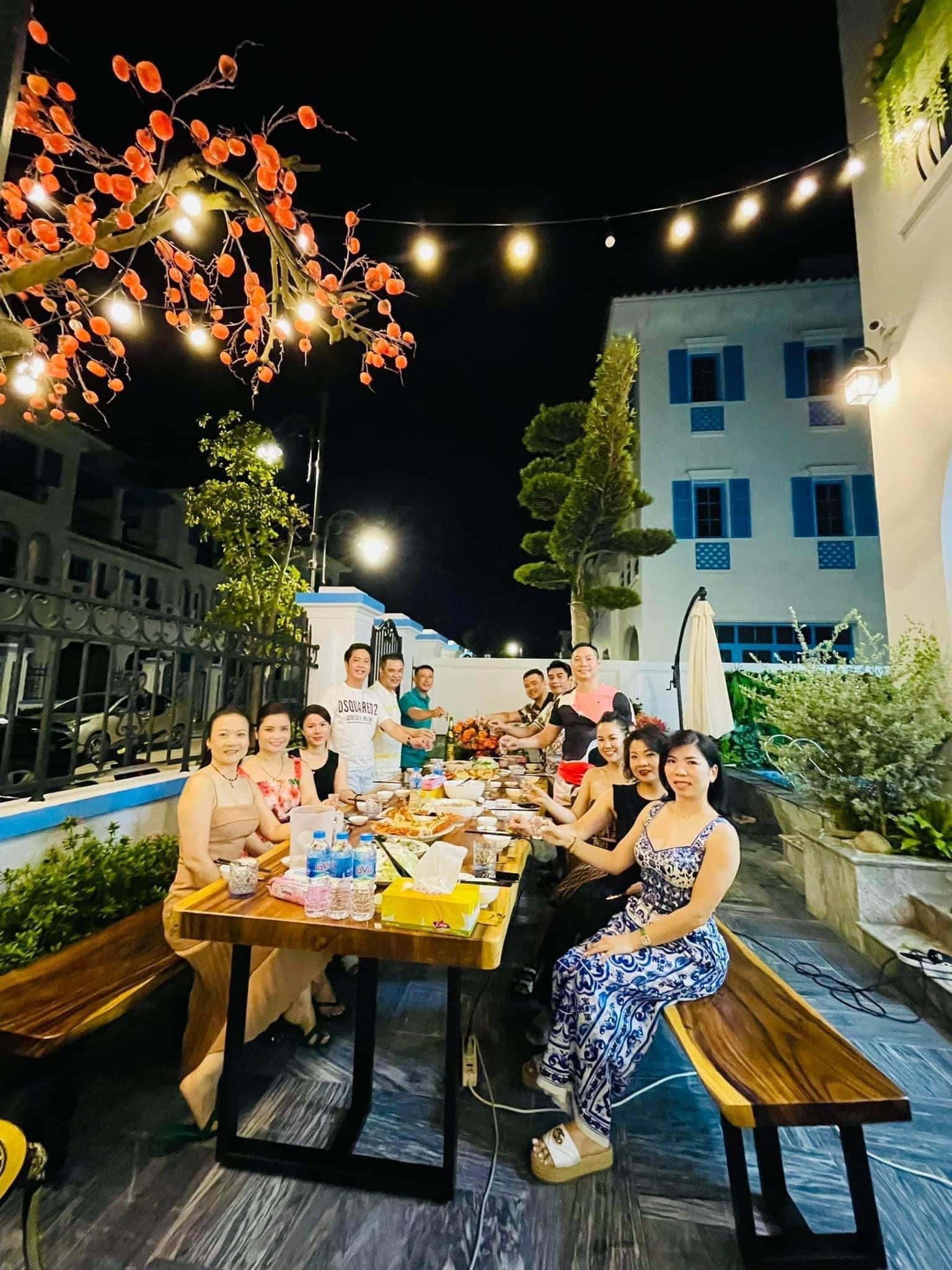 Outdoor dining table