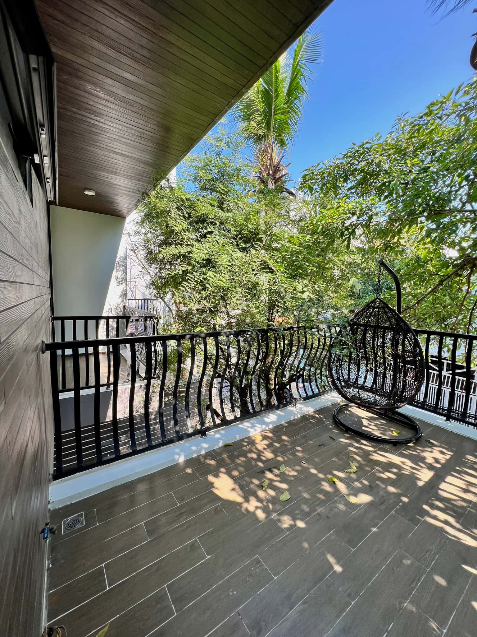 Spacious balcony