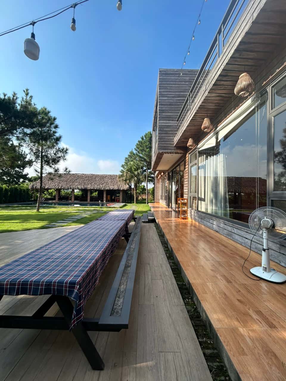 Outdoor dining table