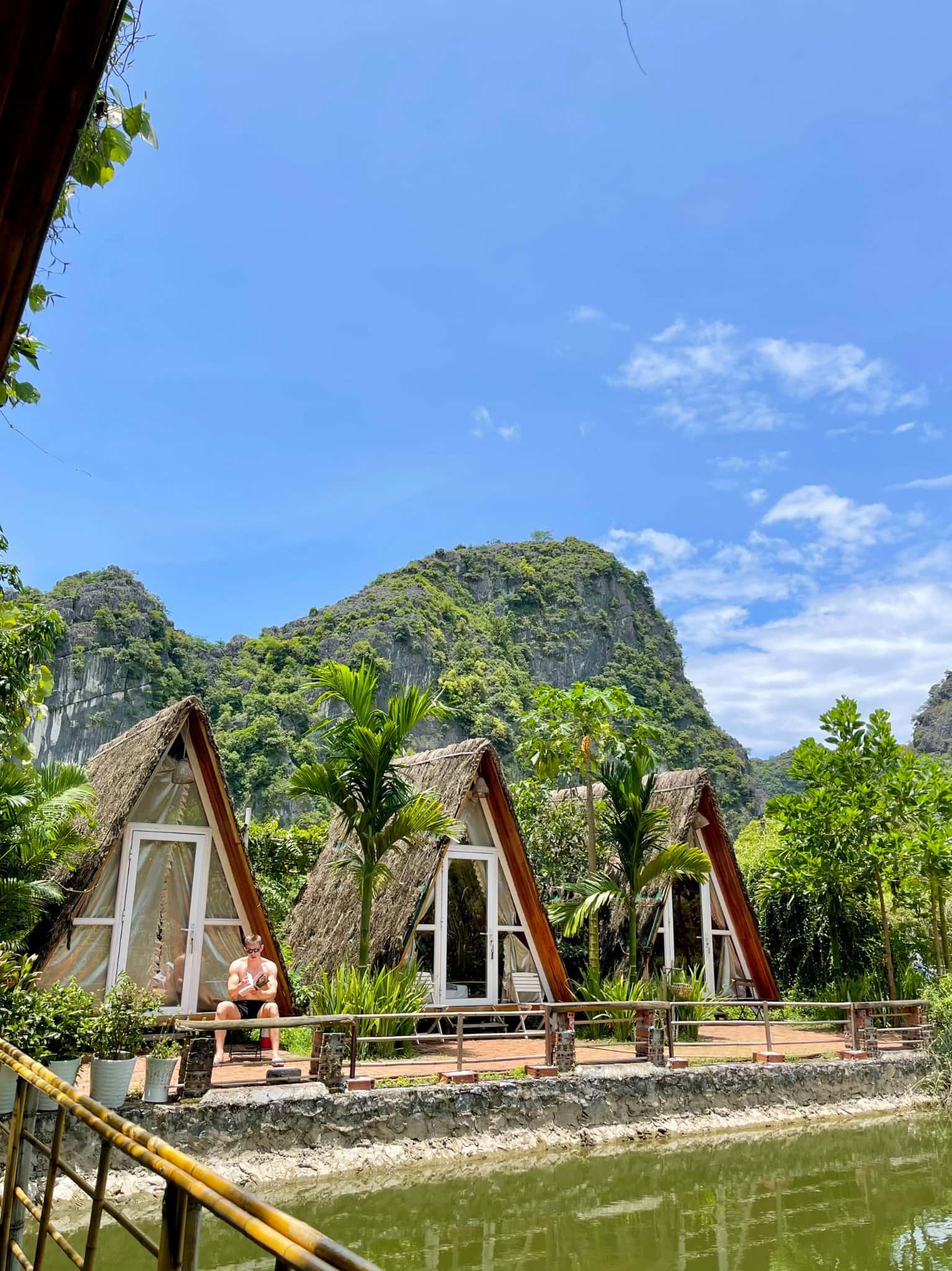 justfly trang an lamia bungalow triangle house ninh binh